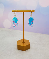 Mini Iridescent Bubble Dangle Earrings