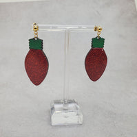 Holiday Light Bulb Earrings | String Light Earrings