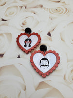 Bob & Linda Valentine's Heart Earrings