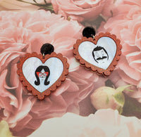 Bob & Linda Valentine's Heart Earrings