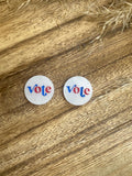 Vote Earrings | Vote Studs | Choose From 3 Colors