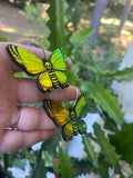 Death Head Moth Hoop Earrings | Color Changing Iridescent | Halloween Earrings | Earrings for Tunnels