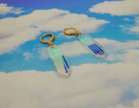 Mini Iridescent Crystal Dangle Earrings