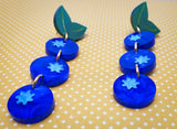 Blueberry Dangle Earrings