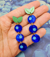 Blueberry Dangle Earrings