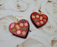 Box of Chocolates / Valentine's Day Earrings