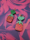 Strawberry Hard Candy Earrings / Candy Earrings / Valentine's Day Earrings
